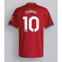 Dres Manchester United Matheus Cunha #10 Domaci 2025-26 Kratak Rukav